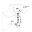 WIRQUIN - Vidage complet lavabo clapet inox - vignette