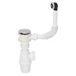 WIRQUIN - Ensemble lavabo Quick-Clac clapet inox avec trop plein - vignette