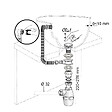WIRQUIN - Ensemble lavabo Quick-Clac clapet inox avec trop plein - vignette