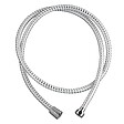 WIRQUIN - Flexible de douche PVC lisse - Blanc et chrome - 1,5m - vignette