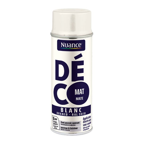 NUANCE - Peinture aerosol - Blanc - Mat - 400ml - large