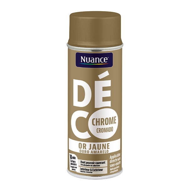 NUANCE - Peinture aerosol - Or jaune - 400ml - large