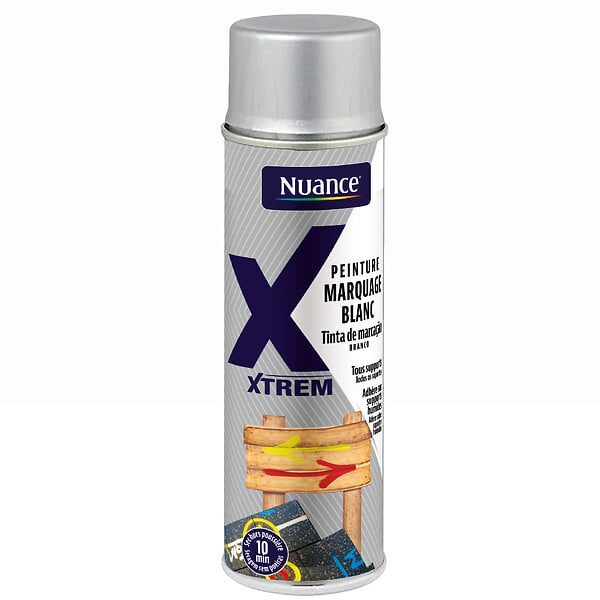 NUANCE - Peinture marquage aerosol - Blanc - 400ml - large