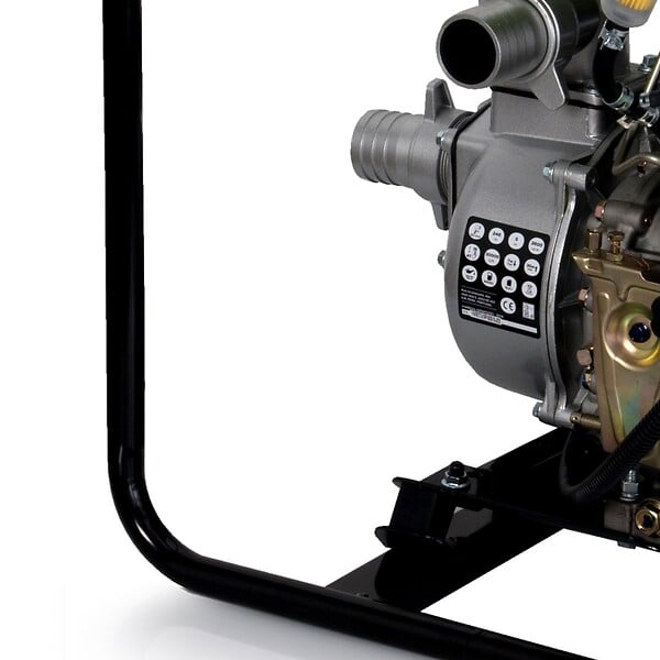 VITO - Pompe à eau Diesel 5 CV 246 Cm³ Raccord 50mm Démarrage électrique Cadre Acier VITO - large