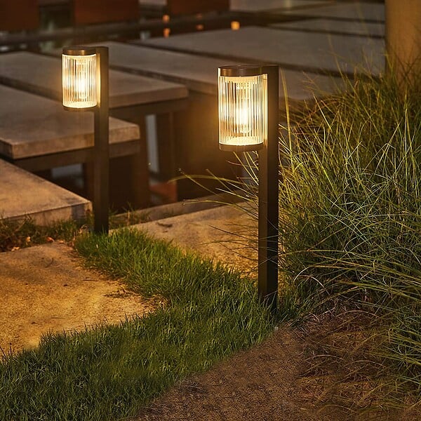 LUMISKY - 2 Balises solaires à piquer BEAMLIT H58cm - large