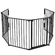 VOUNOT - Barriere de securite Grande Version 3.6M 6 Panneaux noire - vignette