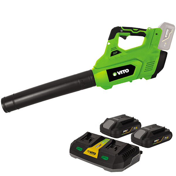 VITO - Souffleur de jardin 40V + 2 Batteries lithium 2AH + Chargeur DOUBLE VITO - large