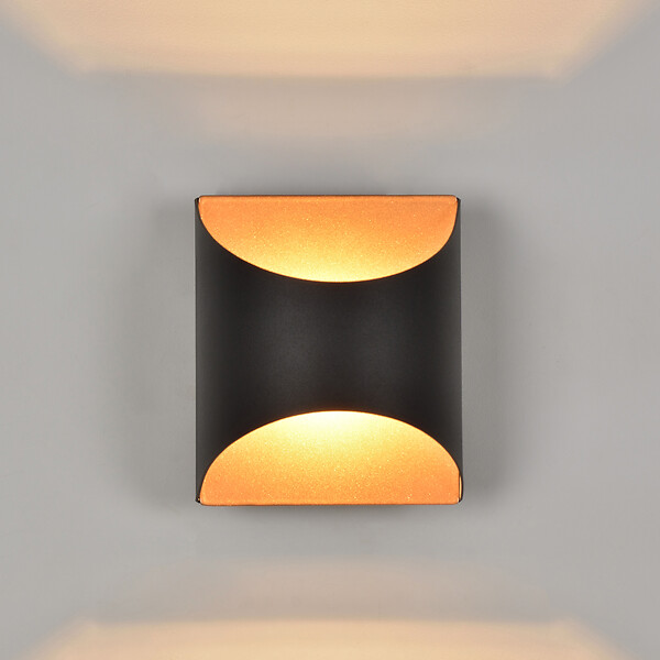 COREP - Applique murale métal YUBIWA Noir/Or - 15W - large