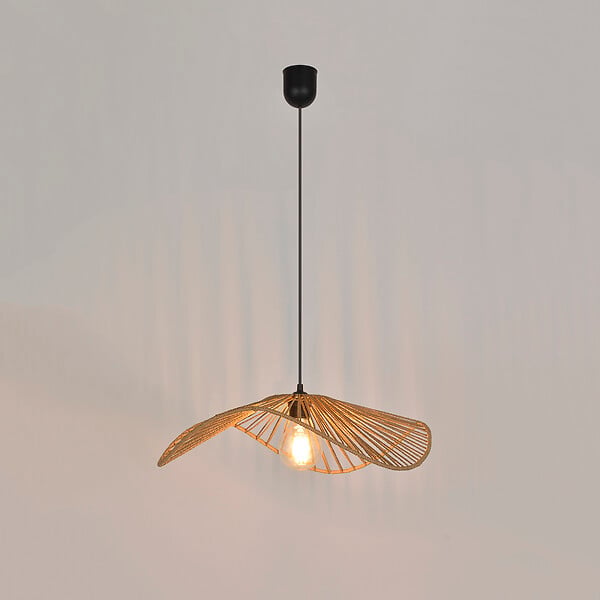 COREP - Suspension capeline naturelle SAHARA D48 - Métal et papier tressé - E27 15W - large