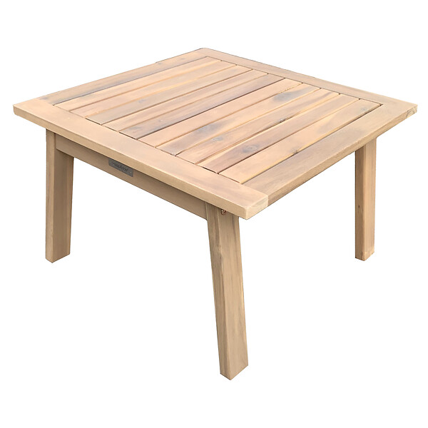 HAPPY GARDEN - Salon de jardin en acacia 2 places GILI - coussins sable - large