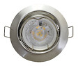 EASYLIGHT - Spot LED orientable encastrable - Aluminium brossé - 3000K - vignette