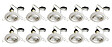 EASYLIGHT - Lot de 10 spots orientables métal blanc GU10 LED 230lm 3000K - vignette
