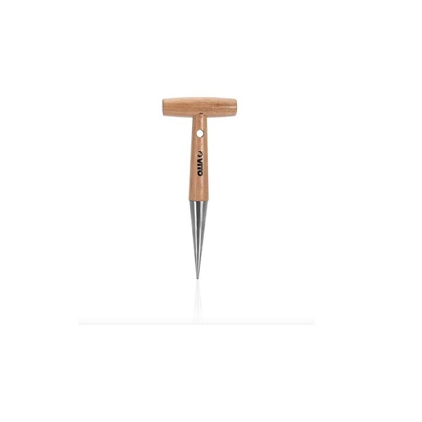 VITO - Kit 9 outils de jardin Manche bois Hêtre Inox et Fer forgés à la main VITO - large