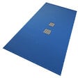 VOUNOT - Bache piscine rectangulaire double couche en Polyethylene 160 gr/m2 avec filet ecoulement 5x10m Bleue - vignette
