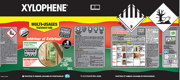 XYLOPHENE - Traitement multi-usages - 6L+20% - large