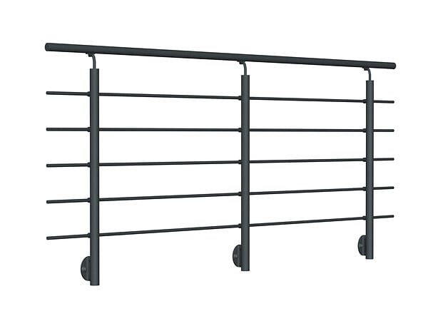 SOGEM - Kit garde-corps New Rondo 2,5m - Alu RAL 7016 - large