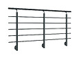 SOGEM - Kit garde-corps New Rondo 2,5m - Alu RAL 7016 - vignette