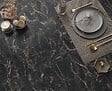 CERAM INDUSTRIE - Carreau grès cérame Marquina Gold Mat - L.59,7xl.119,7cm - vignette