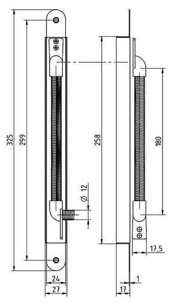 ABLOY - Passe câble invisible pour ouverture de porte jusqu'à  120Â° - ASSA ABLOY - EA280100000 - large