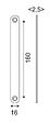 HANGER - Gâche aveugle noire pour NO013 et NO015 - NO020 - vignette