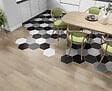 CERAM INDUSTRIE - Sol hexagonal grès cérame Flat Silver - 19.8x22.8cm - 0.84m² - vignette