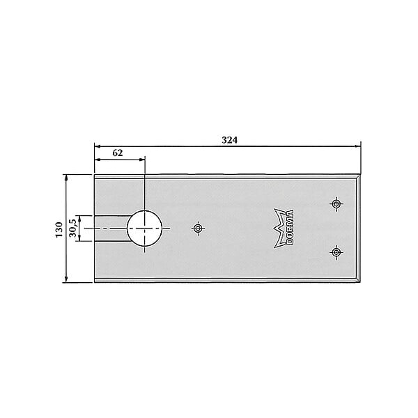 DORMAKABA - Pivot modèle BTS 84 - large