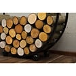COOK KING - Porte-bûches 'DAISY' en acier pour bûches 20cm : Alliance parfaite entre fonctionnalité et esthétisme - Ø 100 cm - vignette