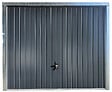 SPADONE - Porte de garage basculante grise l.250 x H.200 cm x Ep.20 mm - vignette