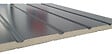 SPADONE - Porte de garage basculante grise l.250 x H.200 cm x Ep.20 mm - vignette