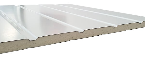 SPADONE - Porte de garage basculante blanc avec portillon gauche l.240 x H.200 cm x Ep.20 mm - large