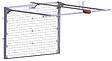 SPADONE - Porte de garage sectionnelle blanche motorisée l.300 x H.200 cm x Ep.40 mm Polygrain - vignette
