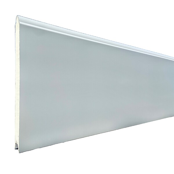 SPADONE - Porte de garage sectionnelle motorisée Blanc Polygrain l.300 x H.300 cm x Ep.40 mm - large
