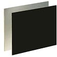 FORESTEA - Crédence cuisine stratifiée HPL réversible aluminium/noir mat 3000 x 640 x 13,4 mm FSC - vignette