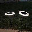 LUMISKY - 2 Balises solaires à piquer UFO H35cm - vignette