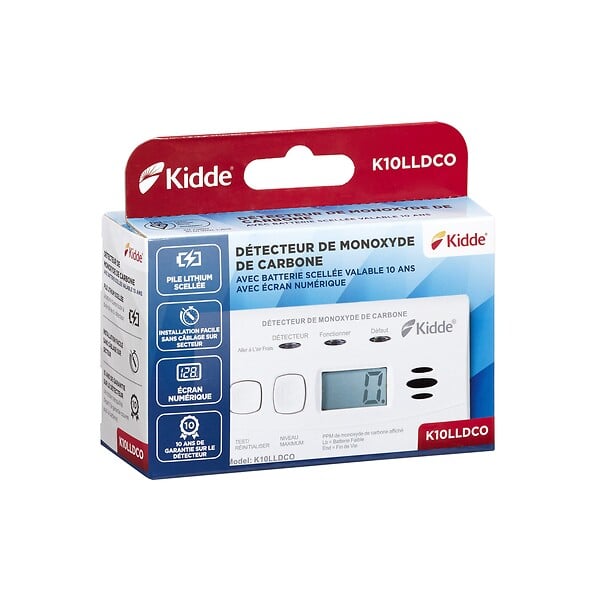 KIDDE - Détecteur de monoxyde de carbone et écran numérique 10 ans - Kidde - large