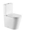 SWISS AQUA TECHNOLOGIES - lot de 6 Brevis WC à poser Haut de gamme, sans bride + abattant softclose, alimentation latérale éco, vidage universel - vignette