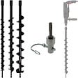 GT MARKET - Lot de mèches de tarière Ø 40, 60 et 80 mm avec adaptateur pour perceuse et perforateur SDS-plus - vignette