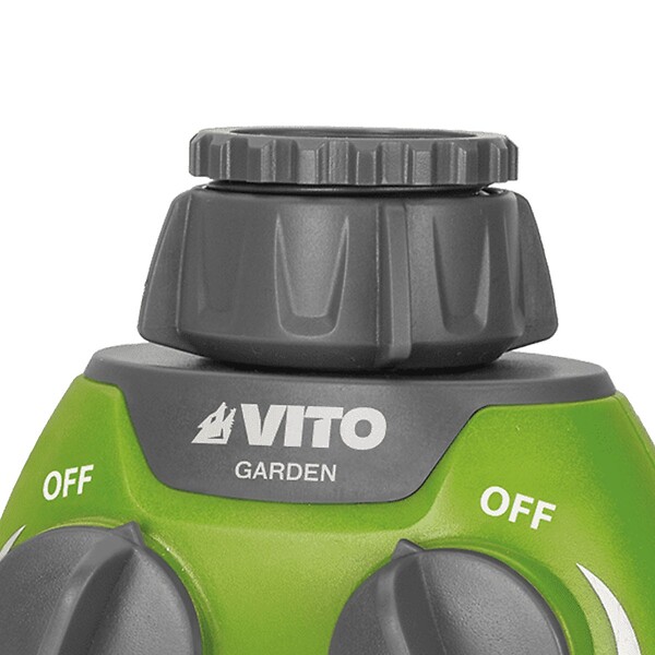 VITO - Distributeur pour arrosage 2 voies Raccord rapide 1" Robinet réglable VITO - large