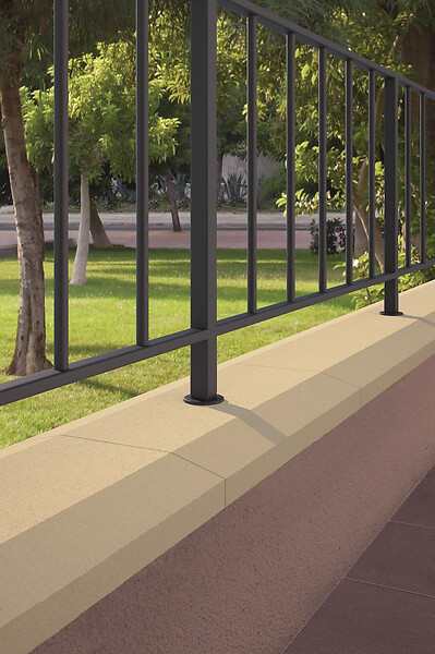 SAS - Chaperon 3 pentes béton - Beige - 50x30x4cm - large
