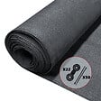 VOUNOT - Brise vue occultant en HDPE 150g/m² 1.8x10m avec attaches de fixation anthracite - vignette