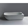 SWISS AQUA TECHNOLOGIES - Swiss Aqua Technologies Nelly 175x82 cm Baignoire droite Autoportante orientation droite en marbre coulé, sans pieds, blanc (NEL1700P) - vignette