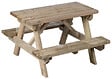 CERLAND - Table de jardin en bois traité – 4 enfants – H.45xL.80xP.60cm - vignette