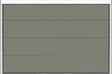 SPADONE - Porte de garage sectionnelle Gris Quartz 7039 motorisée l.300 x H.200 cm x Ep.40 mm Polygrain - vignette