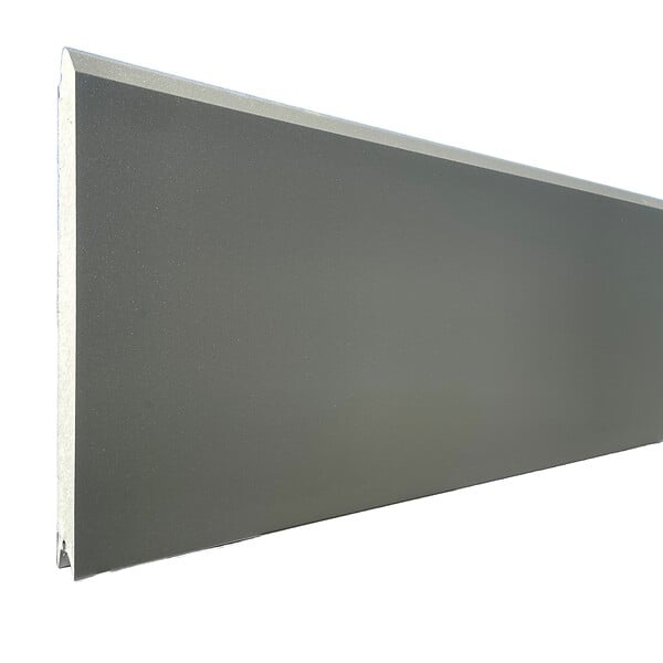 SPADONE - Porte de garage sectionnelle Gris Quartz 7039 motorisée l.300 x H.200 cm x Ep.40 mm Polygrain - large
