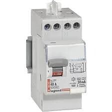 LEGRAND - Interrupteur différentiel bipolaire DX3 - Type A 30mA - 40A - large