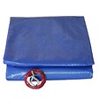 TECPLAST - Bache piscine ronde 360 cm pour piscine de 300 cm Bleue et verte Filet d'écoulement - vignette