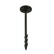 BRIXO - Lot de 10 Piquets fixation toile de paillage 20 cm noirs Plastique rigide - vignette