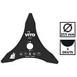 VITO - Lame de coupe pour Débroussailleuse 3 dents Ø255mm Alesage 25.4 VITO - vignette