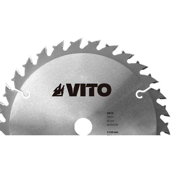 VITO - Lame de coupe pour débroussailleuse 30 dents Ø255mm au Carbure Alesage 25.4 VITO - large