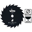 VITO - Lame de coupe pour débroussailleuse 20 dents Diam 255mm Alesage 25.4 VITO - vignette